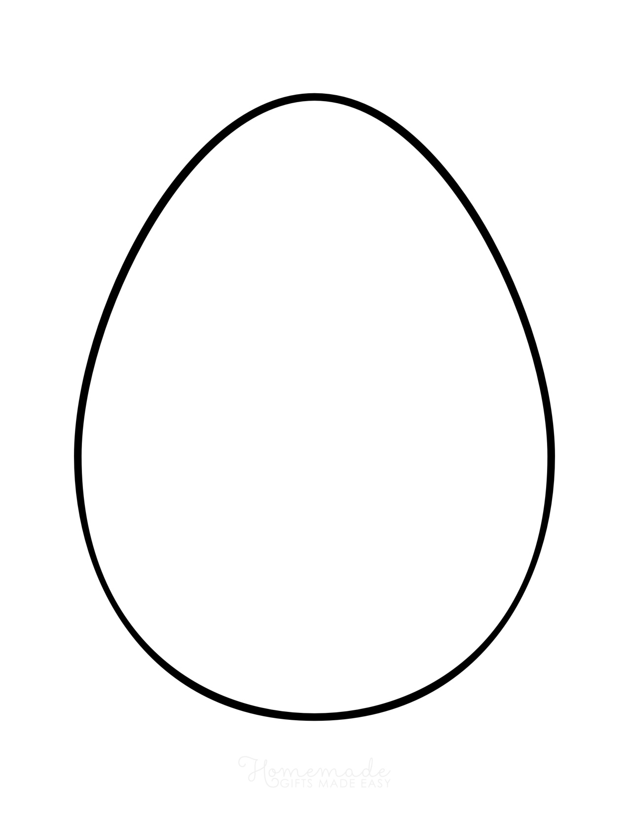 Предварительный просмотр раскраски Раскраска пустой яйцо