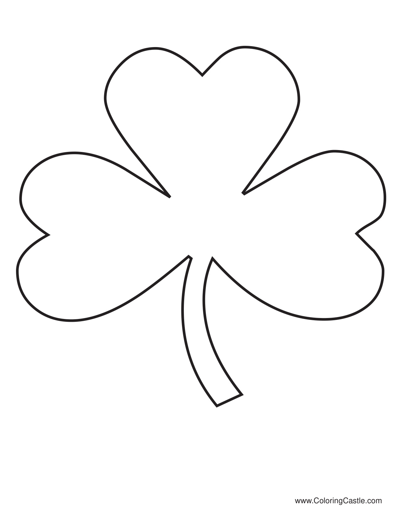 Предварительный просмотр раскраски Раскраска Shamrock