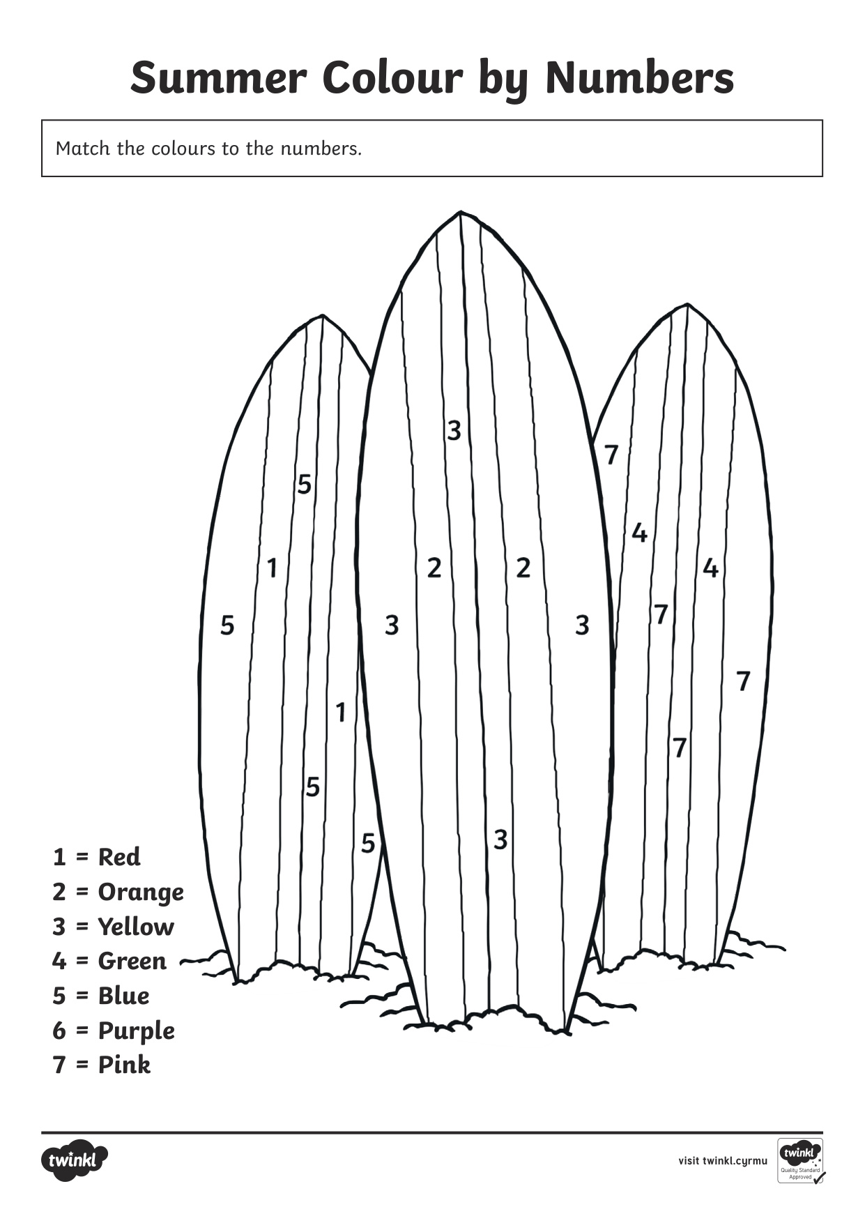 Предварительный просмотр раскраски Летний цвет по номеру